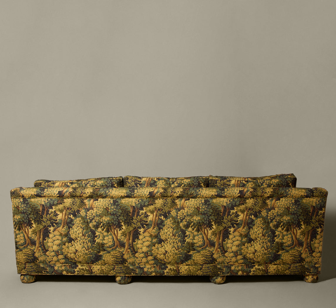 PIERCE & WARD SATURDAY SOFA IN OVER-DYED TAPESTRY