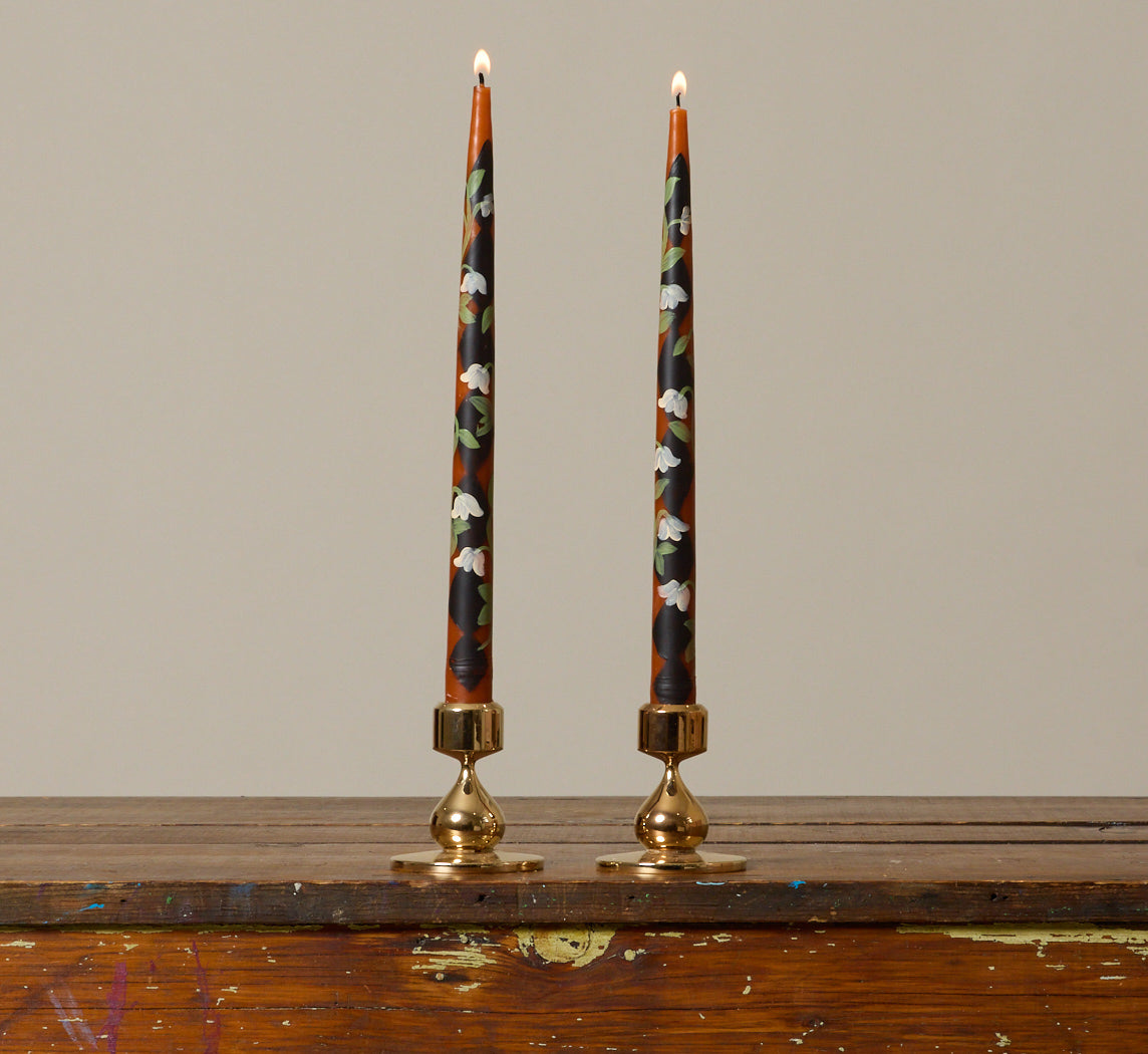 PW X MYSTIC BY ESME TAPERED CANDLE IN HARLEQUIN FLORAL