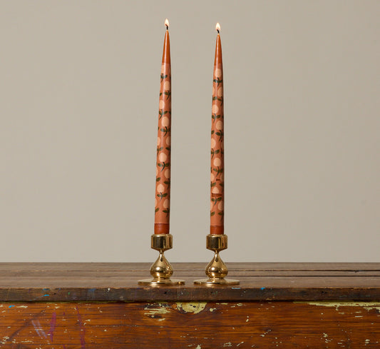 MYSTIC BY ESME TAPERED CANDLE IN RUST