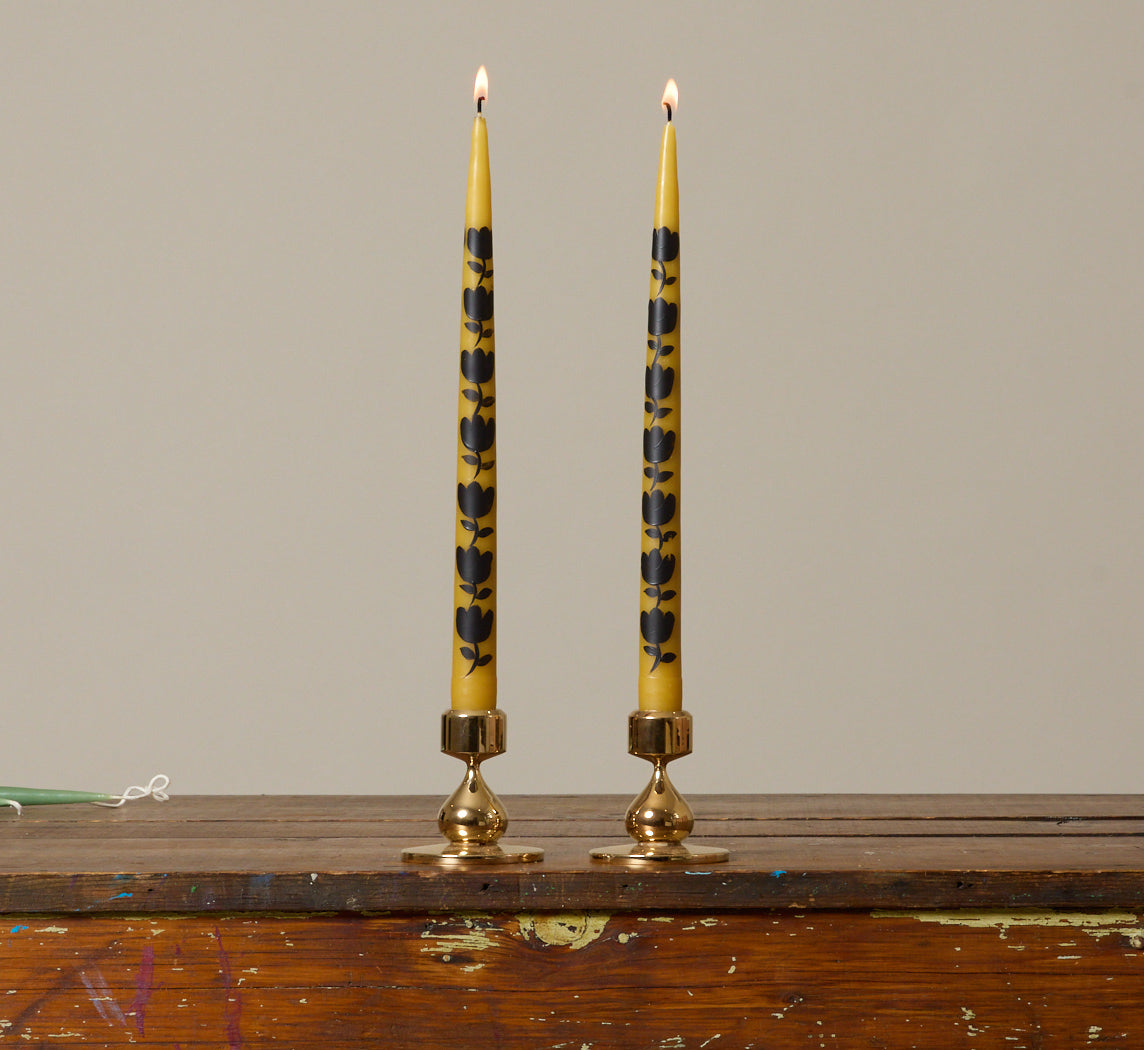 MYSTIC BY ESME TAPERED CANDLE TULIP HONEY