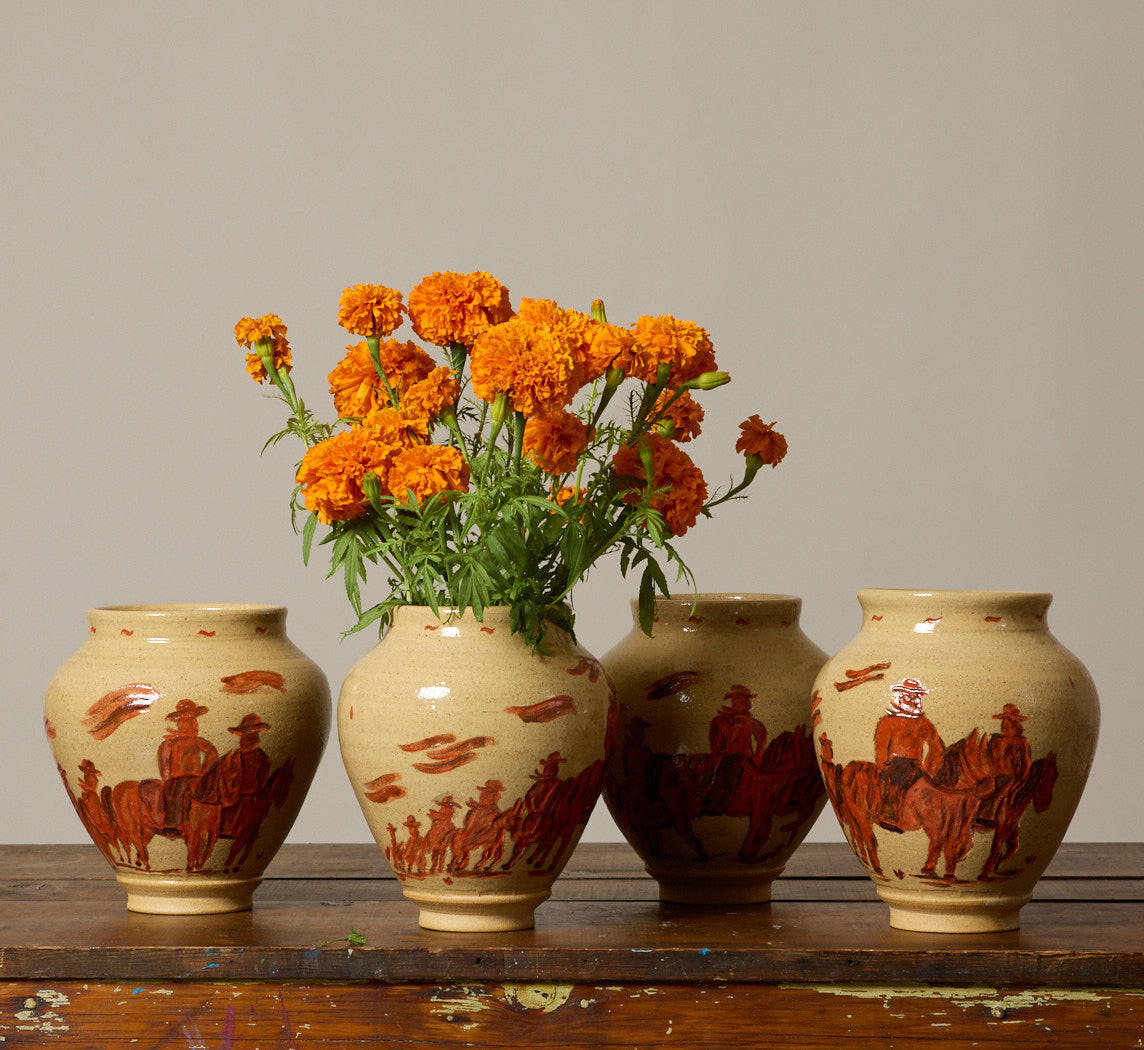 SPAGHETTI WESTERN VASE BY DANNY D'S MUDSHOP