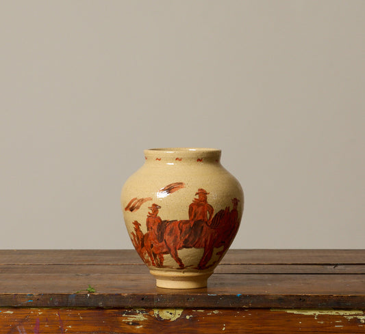 SPAGHETTI WESTERN VASE BY DANNY D'S MUDSHOP