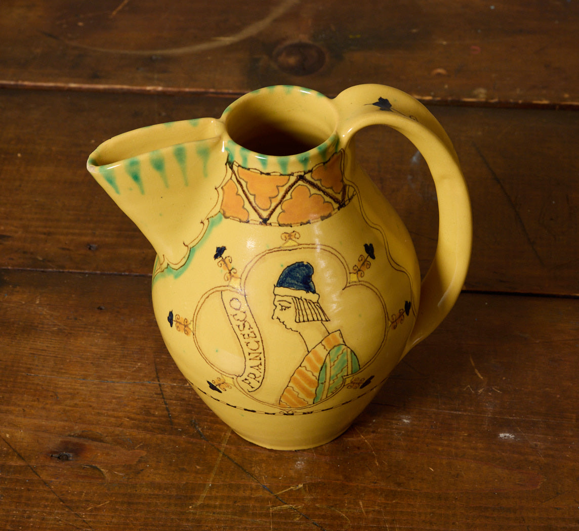 1950S ITALIAN HAND PAINTED MAJOLICA TEA SERVICE