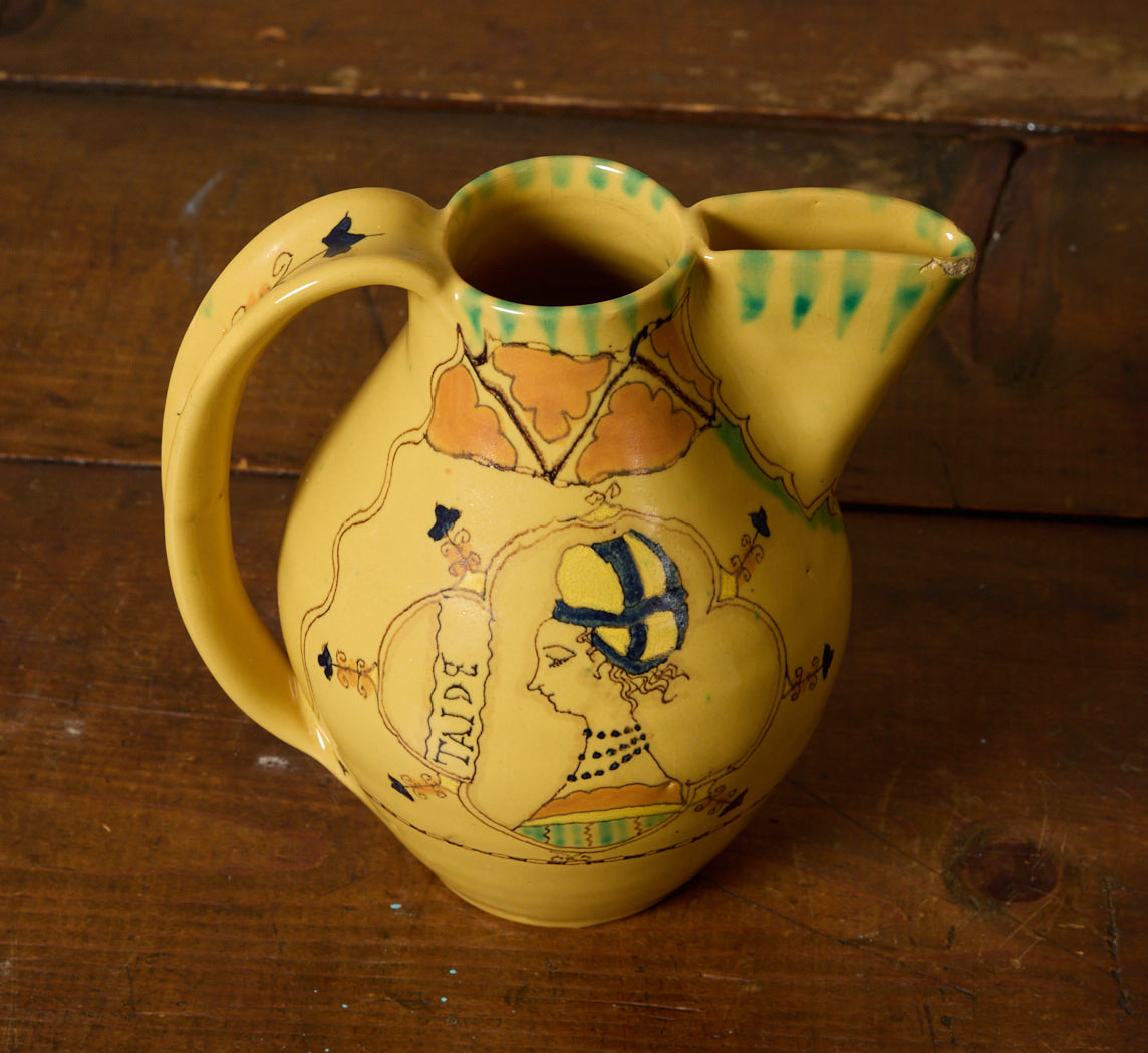 1950S ITALIAN HAND PAINTED MAJOLICA TEA SERVICE