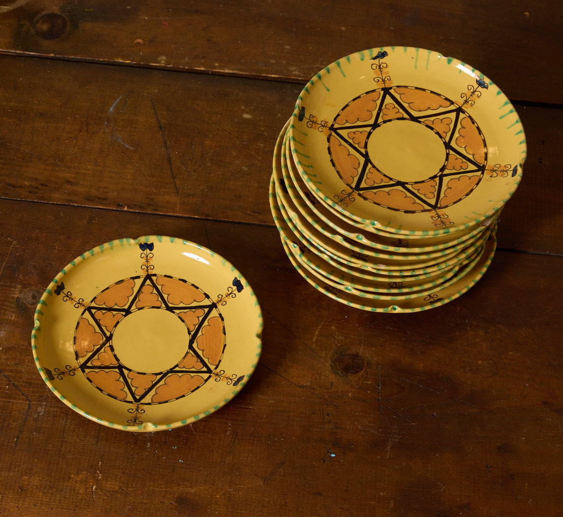 1950S ITALIAN HAND PAINTED MAJOLICA TEA SERVICE