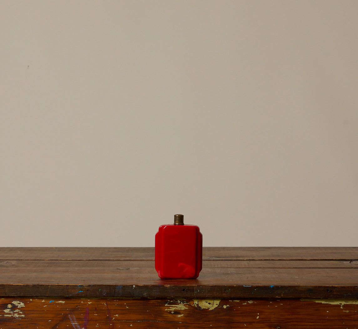 1920S ART DECO GLASS APOTHECARY BOTTLE