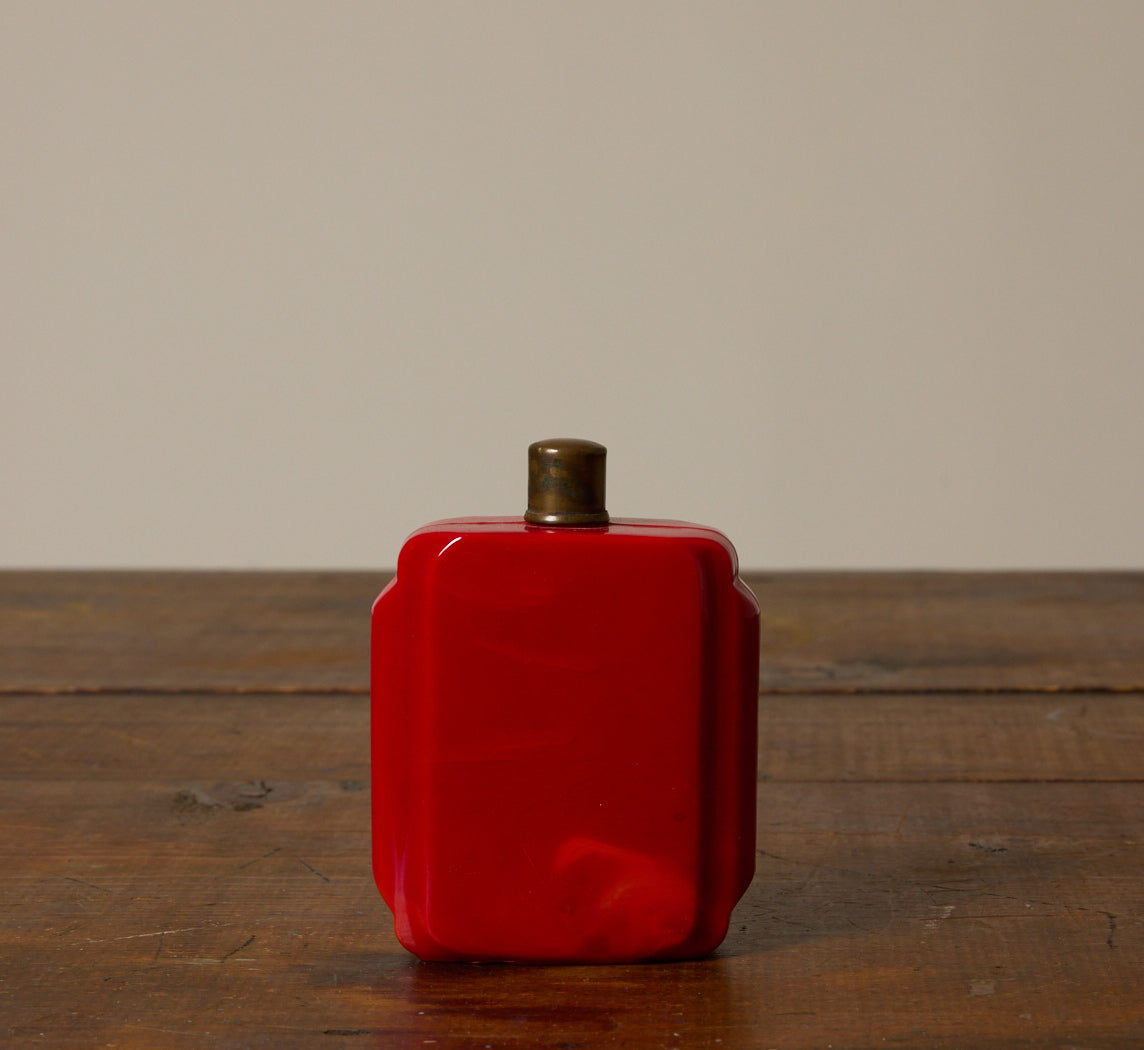 1920S ART DECO GLASS APOTHECARY BOTTLE