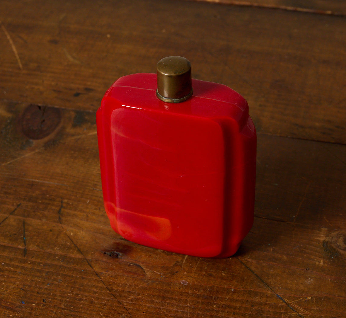 1920S ART DECO GLASS APOTHECARY BOTTLE