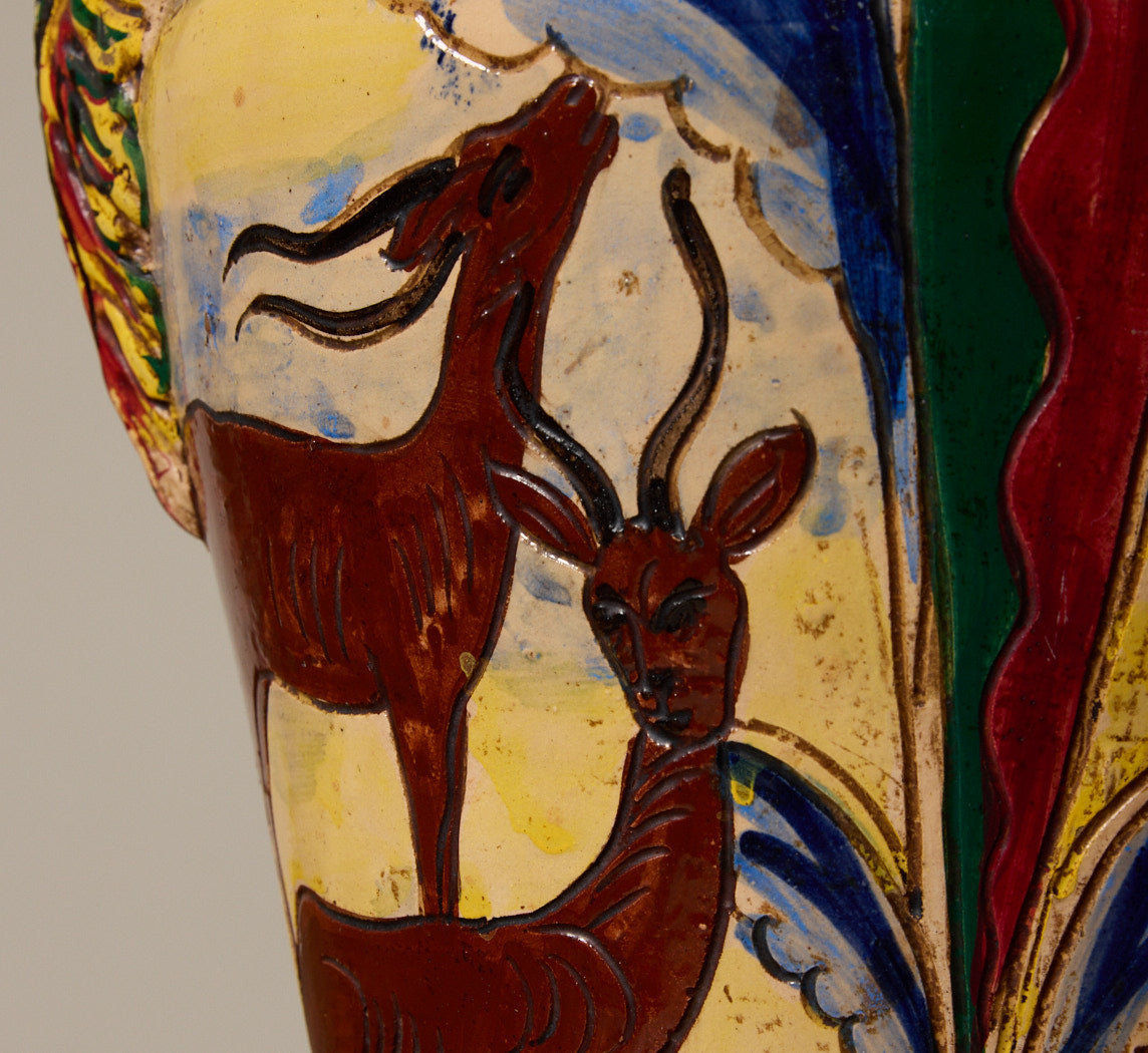 1930S ITALIAN MAJOLICA VASE