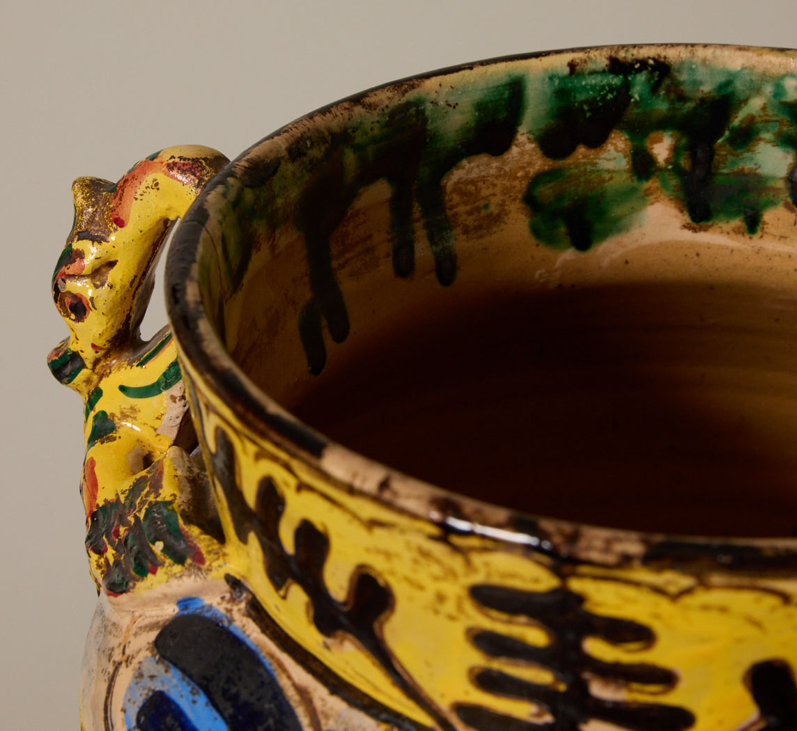 1930S ITALIAN MAJOLICA VASE