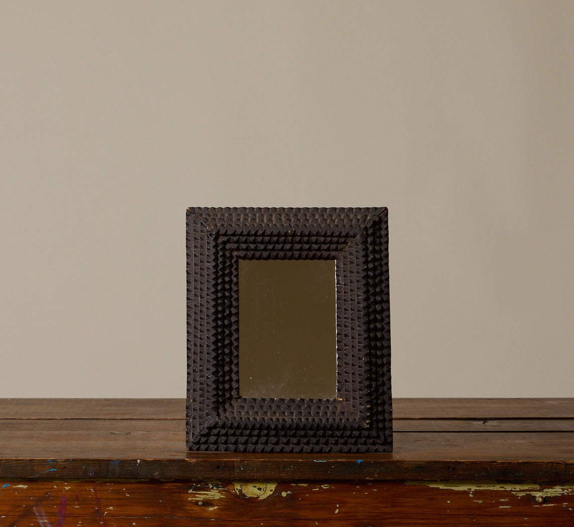 ANTIQUE TRAMP ART FRAME