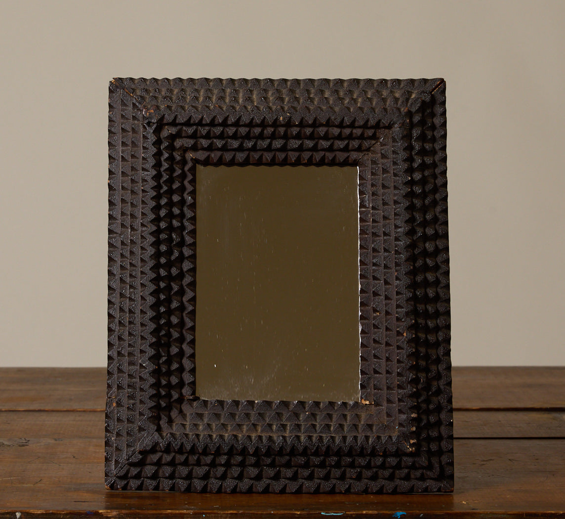 ANTIQUE TRAMP ART FRAME