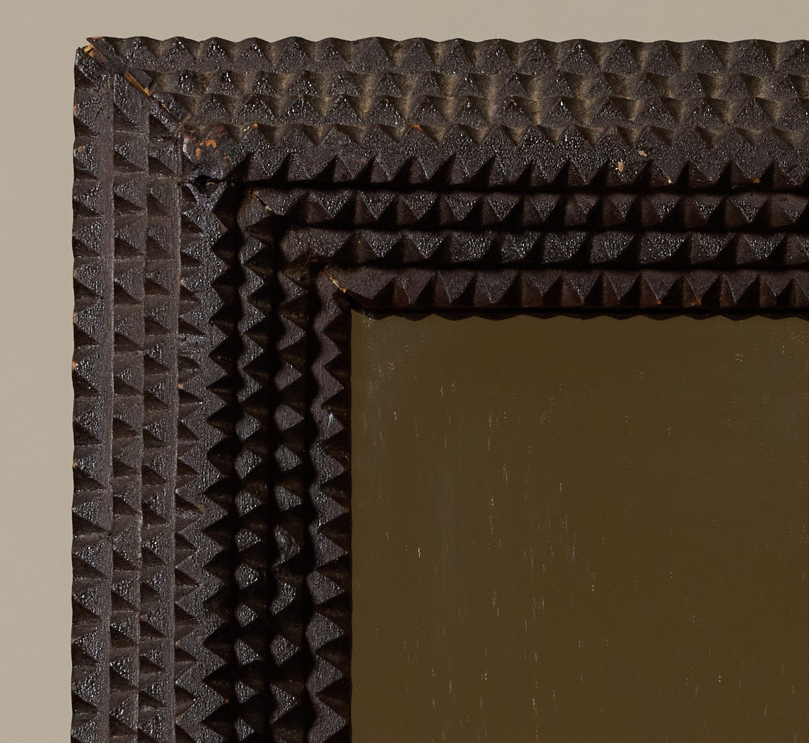 ANTIQUE TRAMP ART FRAME