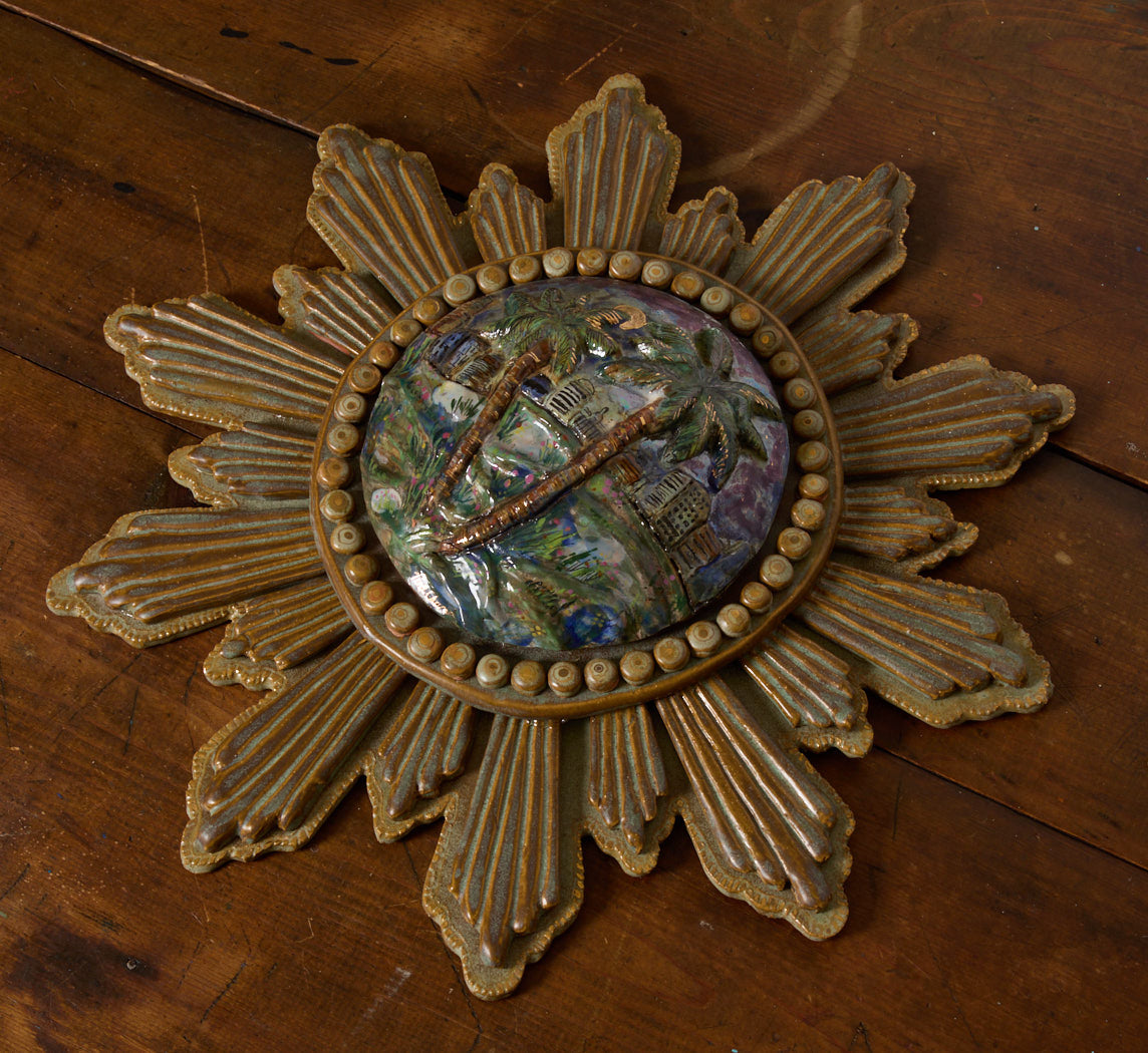 LA ISLA BONITA STARBURST WALL MEDALLION BY TINA CHARAD