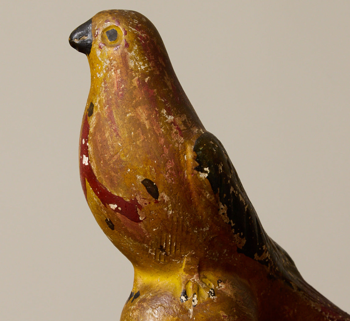 PAIR OF 19TH CENTURY AMERICAN CHALKWARE BIRDS