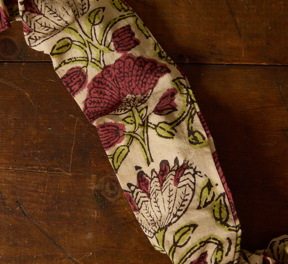 PIERCE & WARD BURGUNDY VERT COTTON CORD COVER