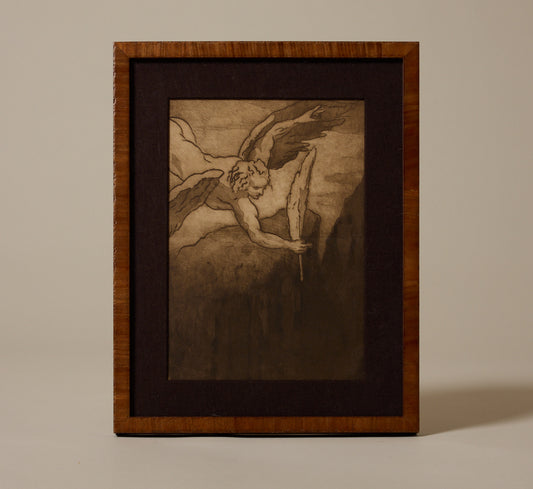 LEDA AND THE SWAN ETCHING BY ÉMILE BERNARD