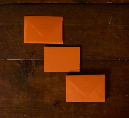 PETITE ITALIAN STATIONERY SET IN MELON