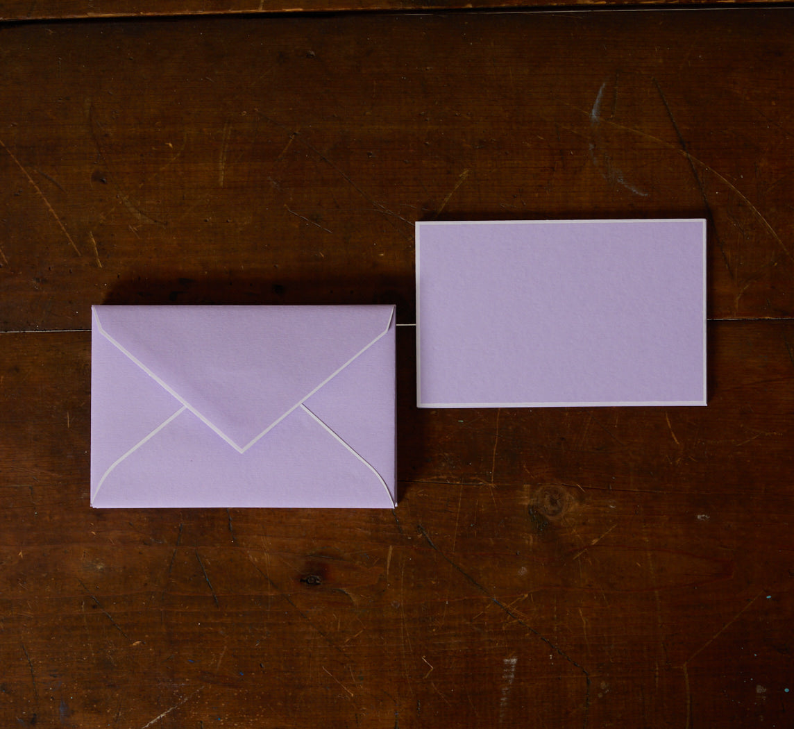 ITALIAN STATIONERY SET IN LAVENDER
