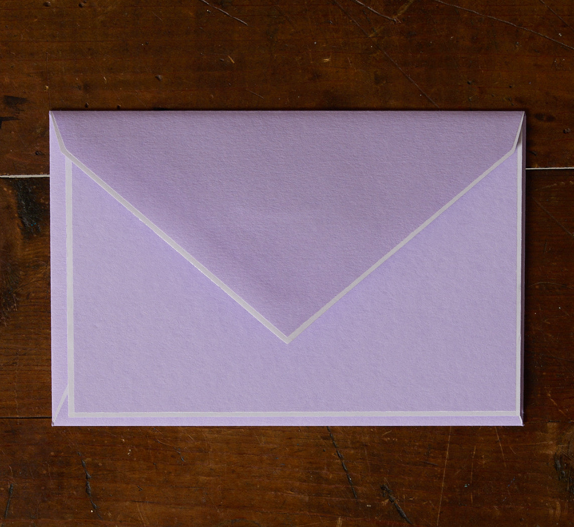 ITALIAN STATIONERY SET IN LAVENDER