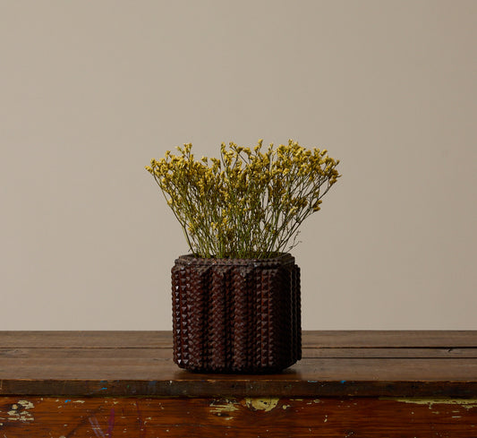 LATE 19TH CENTURY TRAMP ART PLANTER