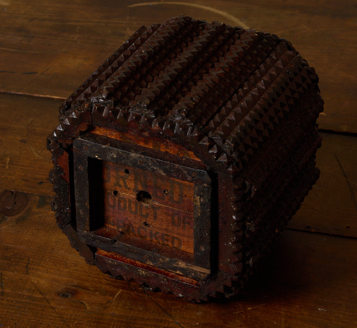 LATE 19TH CENTURY TRAMP ART PLANTER