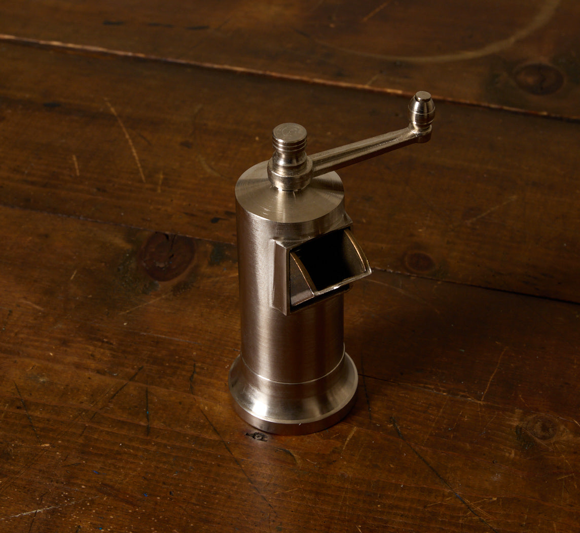 BRUSHED NICKEL PEPPERMILL