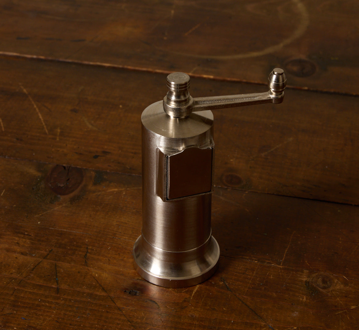 BRUSHED NICKEL PEPPERMILL