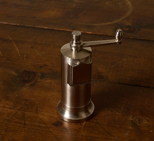 BRUSHED NICKEL PEPPERMILL