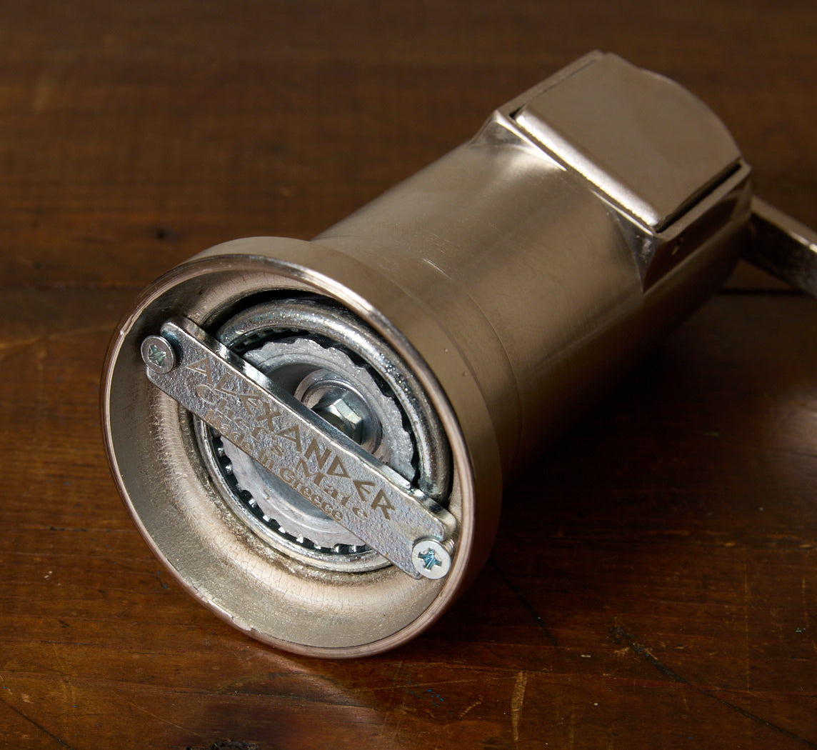 BRUSHED NICKEL PEPPERMILL