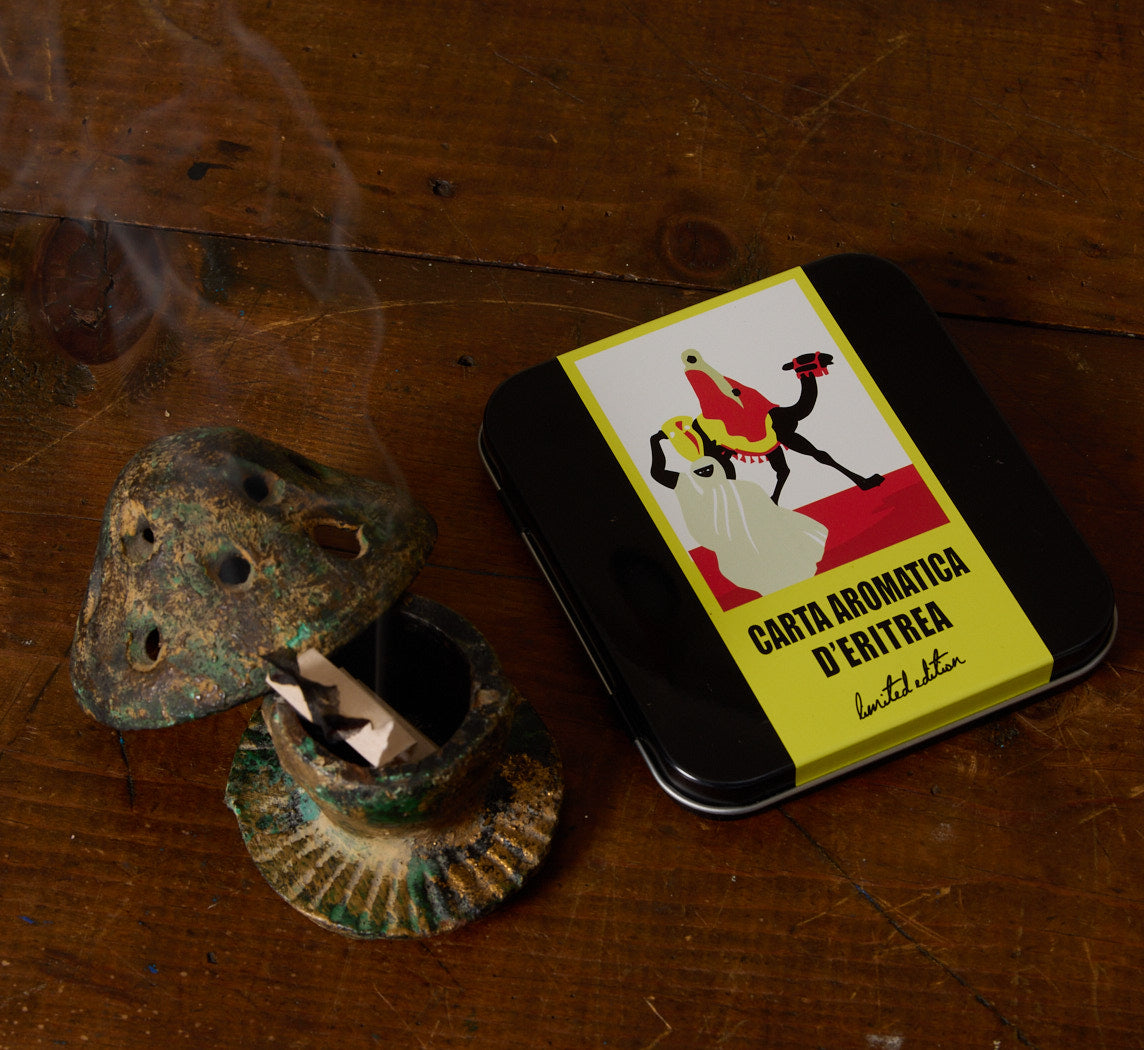 VINTAGE JAPANESE CAST IRON MUSHROOM INCENSE BURNER