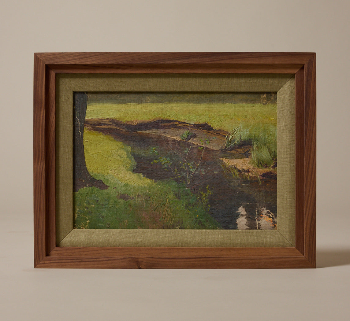 EARLY 20TH CENTURY UKRAINIAN CREEK LANDSCAPE