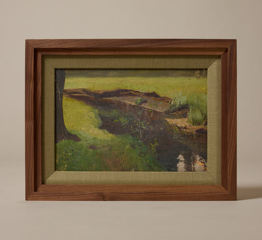 EARLY 20TH CENTURY UKRAINIAN CREEK LANDSCAPE