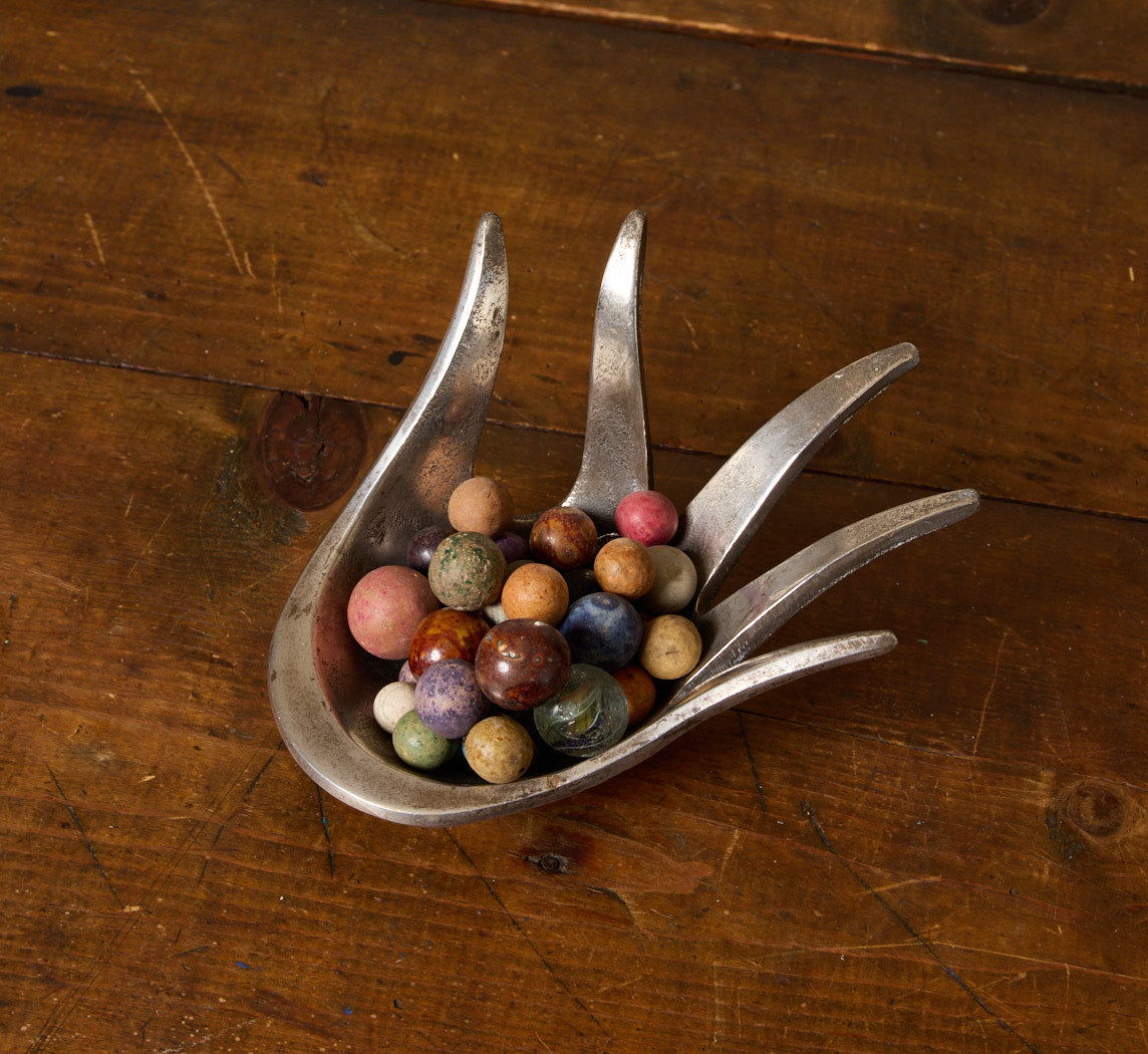 1950S HAND TRINKET DISH BY WALTER BOSSE