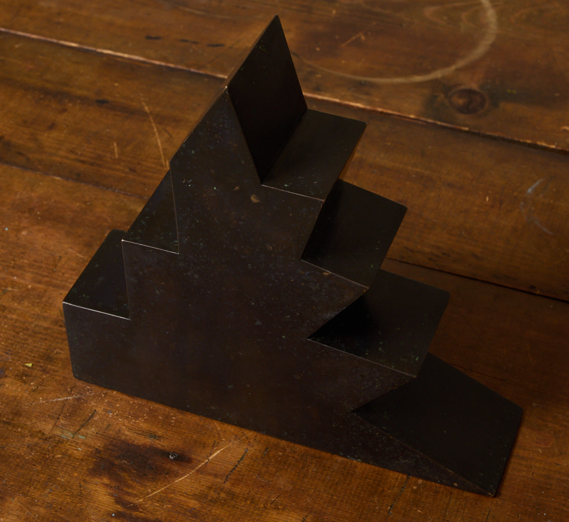 PATINATED STEEL SCULPTURE BY DOUGLAS ABDELL (B.1947), C. 1980