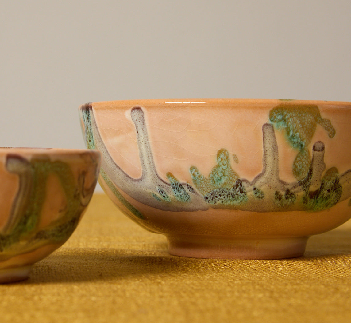 OIL& SALT DISH SET BY IL BUCO VITA IN ETRUSCA VERDE