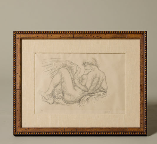 LEDA AND THE SWAN LITHOGRAPH ON PAPER BY ARISTIDE MAILLOL