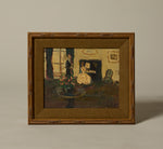 EARLY 20TH CENTURY OIL PAINTING OF PIANO LESSON