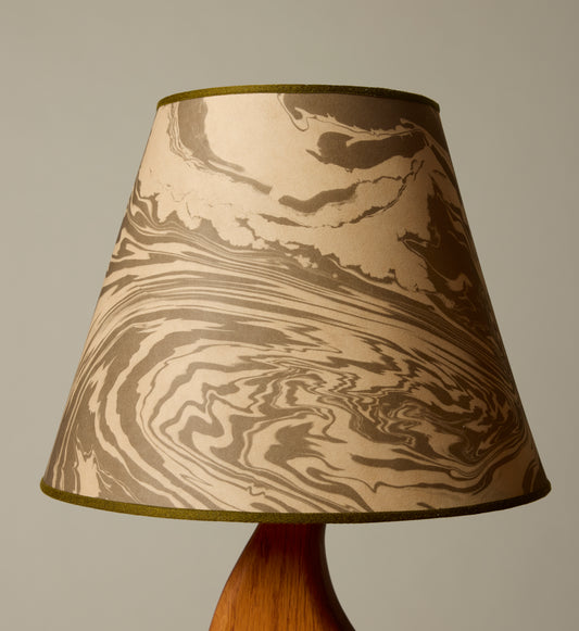 PW SUMINAGASHI BEDSIDE LAMPSHADE IN BLACK AND CREAM