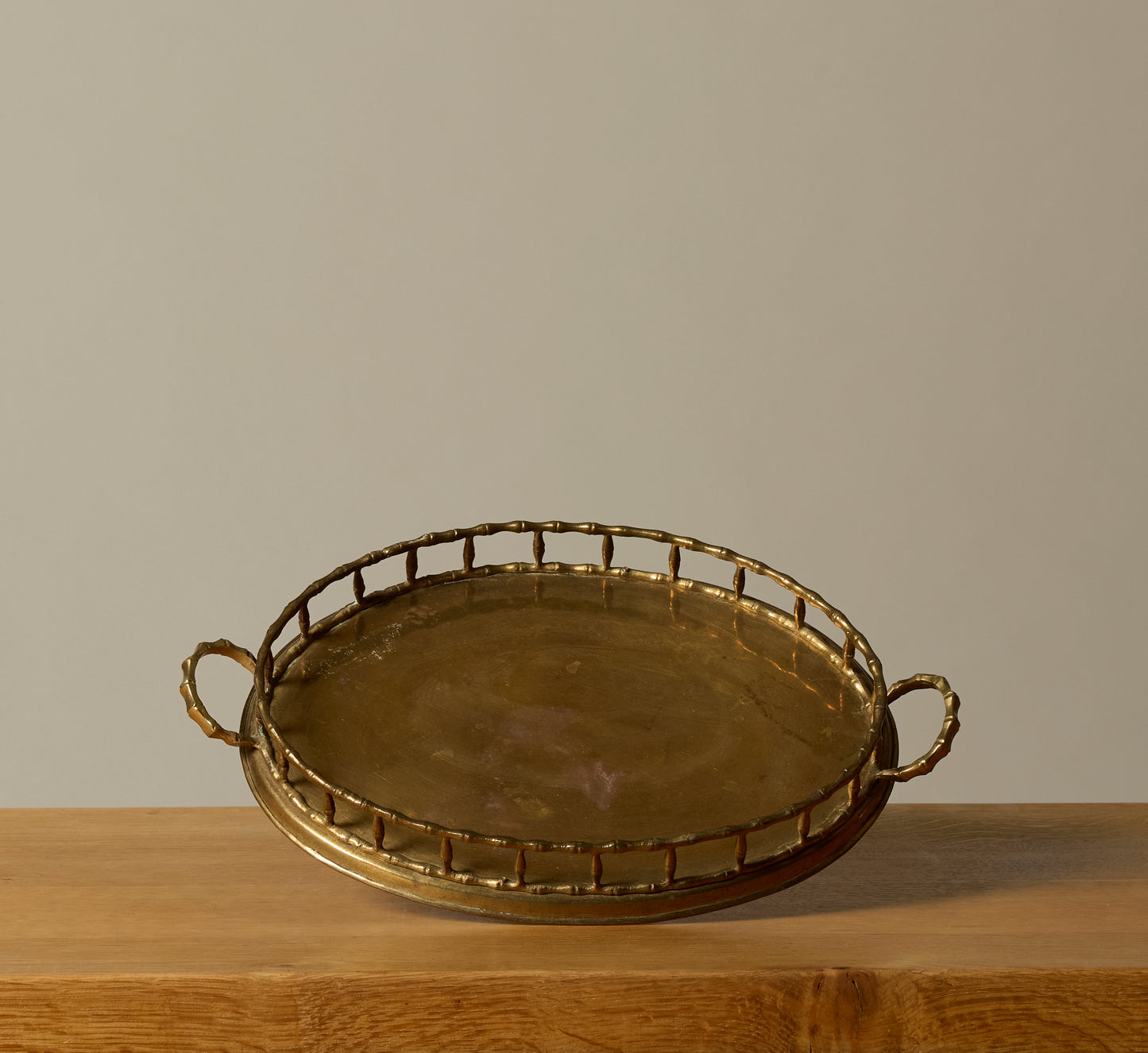 1960S BRASS BAMBOO TRAY IV