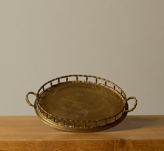 1960S BRASS BAMBOO TRAY IV