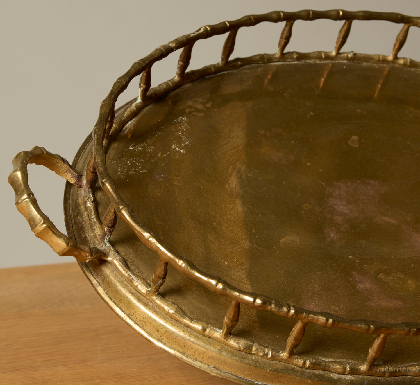 1960S BRASS BAMBOO TRAY IV