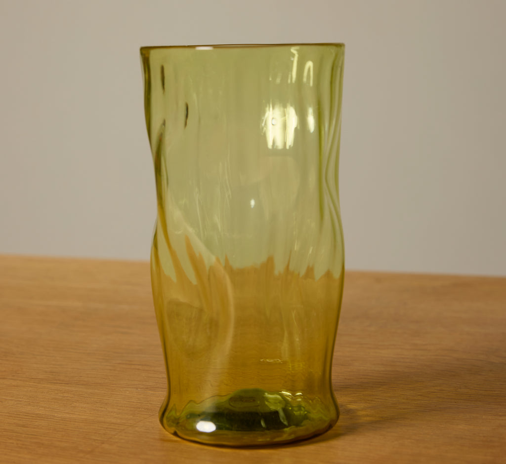 WABI-SABI WATER GLASS IN GINKO GREEN