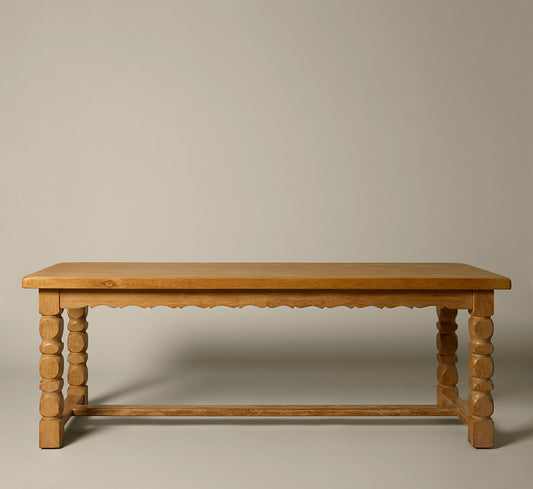 1970S OAK COFFEE TABLE IN THE STYLE OF HENNING KJAERNULF