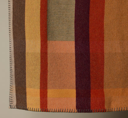 WALLACE + SEWELL X PIERCE & WARD LARGE TERRACOTTA BLOCK THROW