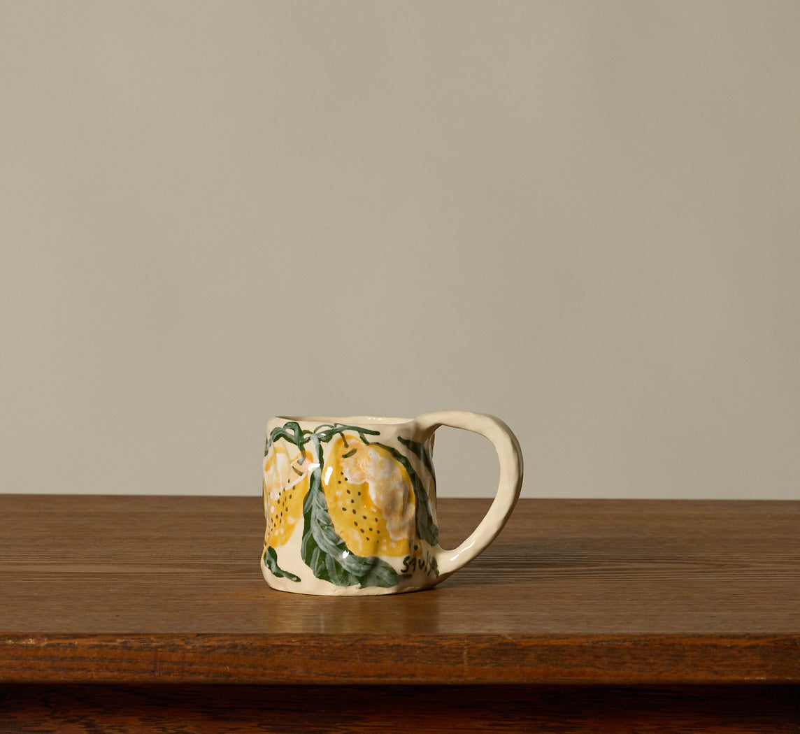 SAVKA CLAY SWEET MUG WITH LEMONS