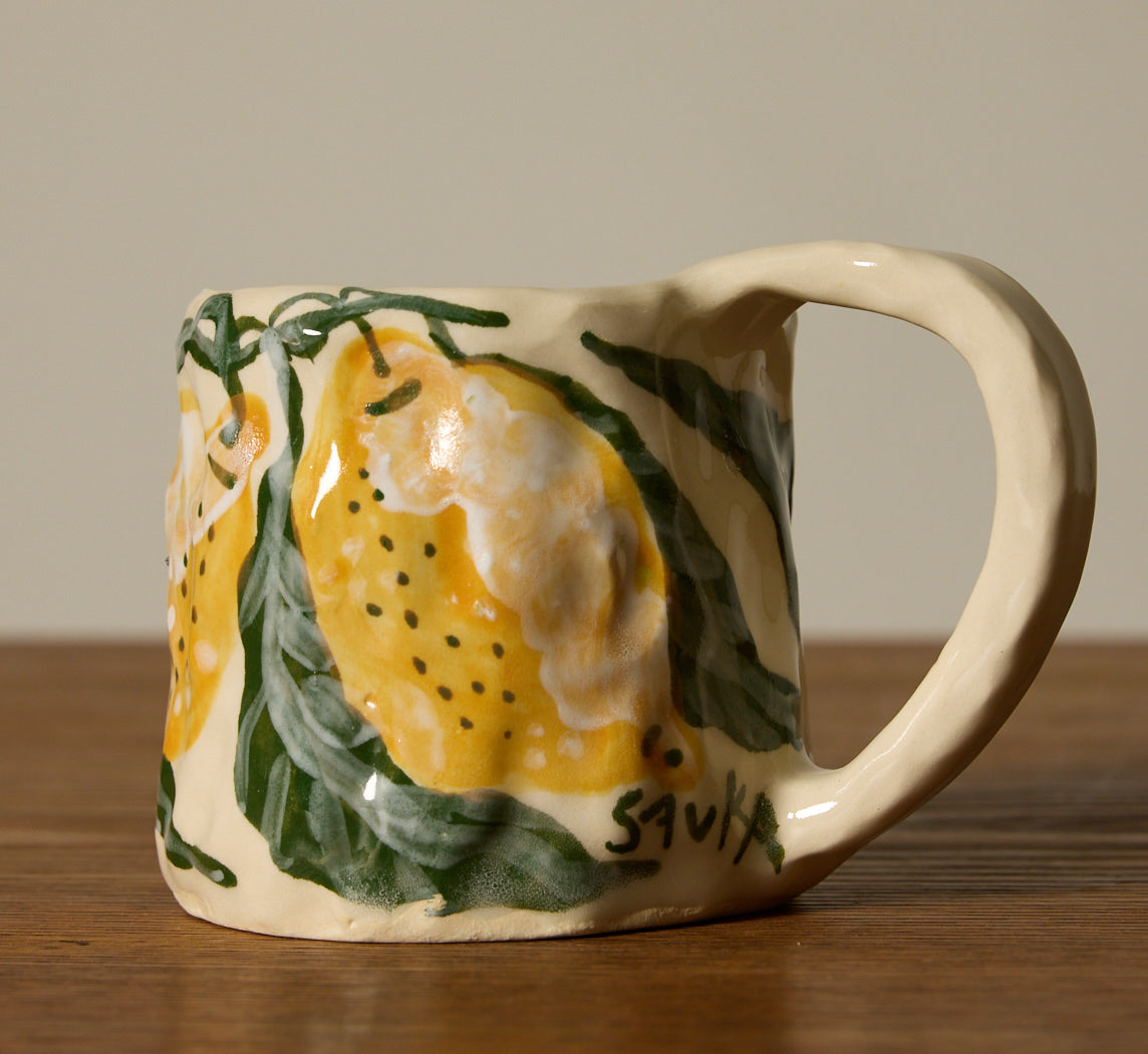 SAVKA CLAY SWEET MUG WITH LEMONS