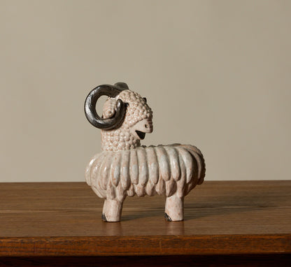 1940S ART DECO CERAMIC RAM