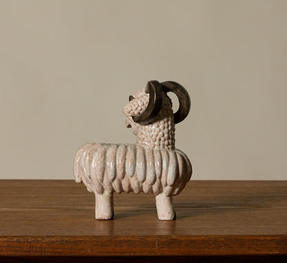 1940S ART DECO CERAMIC RAM