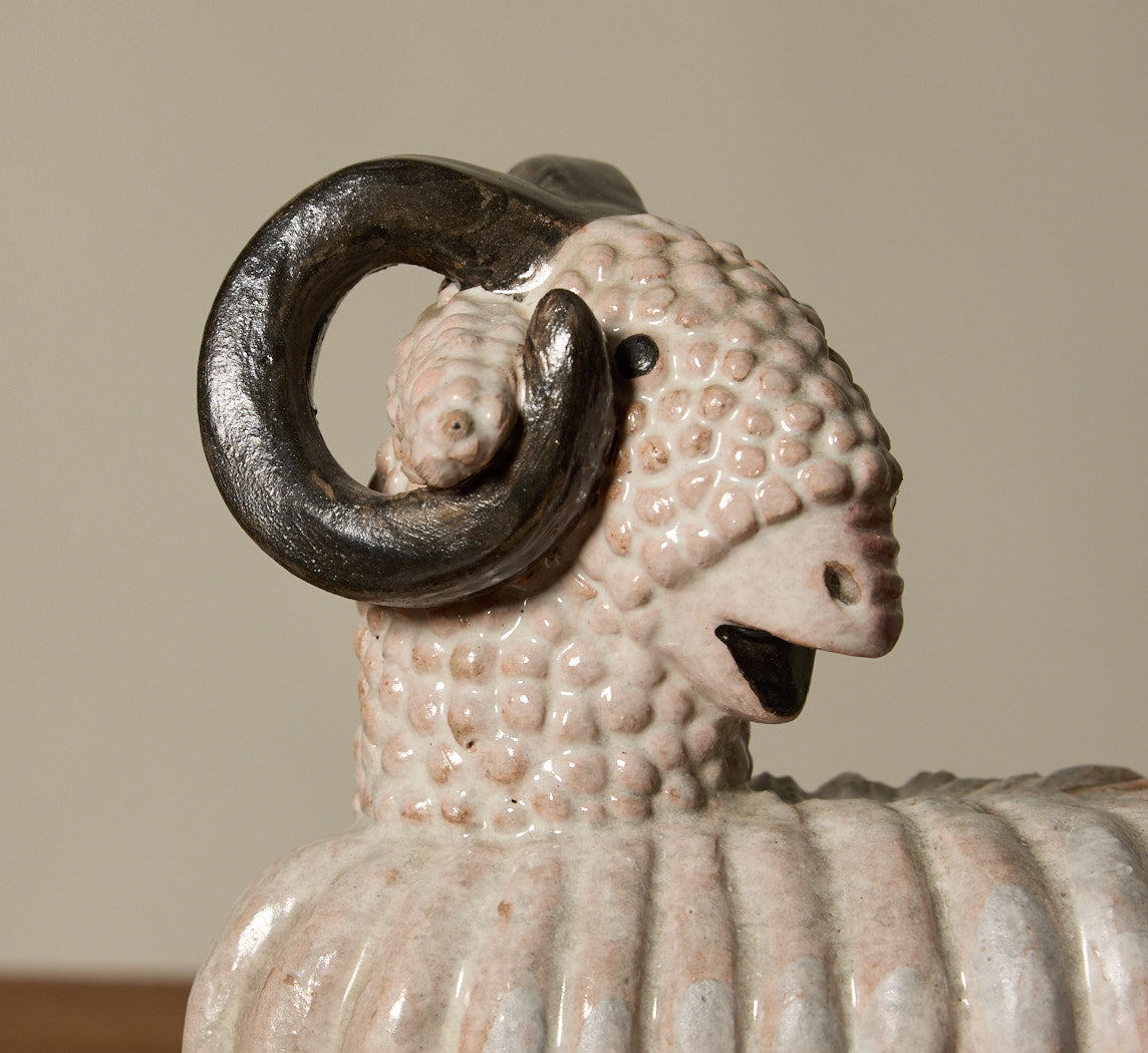 1940S ART DECO CERAMIC RAM